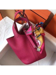 Hermes Peach Picotin Lock MM 22cm Handmade Bag HT00004