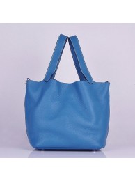 Hermes Picotin Lock Bag In Blue Leather HT01277