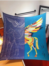 Hermes Quetsche Della Cavalleria Favolosa Silk Twill Scarf HT00904