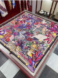 Hermes Rose Les Confessions Shawl HT00716
