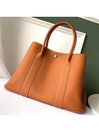 Hermes Tan Fjord Garden Party 30cm With Printed Lining HT01229