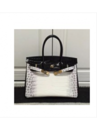 Hermes White Epsom Birkin 30cm Handmade Bag HT20925