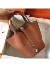 High Quality Hermes Gold Picotin Lock PM 18cm Handmade Bag HT00268