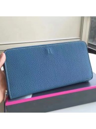 Imitation 1:1 Hermes Blue Jean Azap Zipped Wallet HT01354