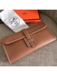 Knockoff Luxury Hermes Jige Elan 29 Clutch Bag In Brown Epsom Leather HT00197