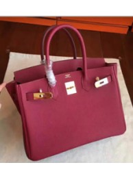 Luxury Hermes Red Box Birkin 25cm Handmade Bag HT01210