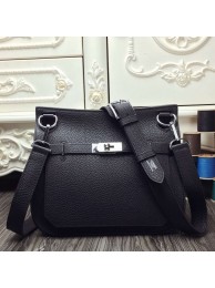 Replica Cheap Hermes Black Medium Jypsiere 31cm Bag HT00141