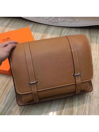 Replica Luxury Hermes Brown Steve 35 Messenger Bag HT00426