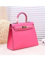 Replica Luxury Hermes Red Suede Kelly 32cm Bag With Zigzag Handle HT00327